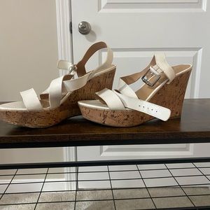 White Cork Sandal